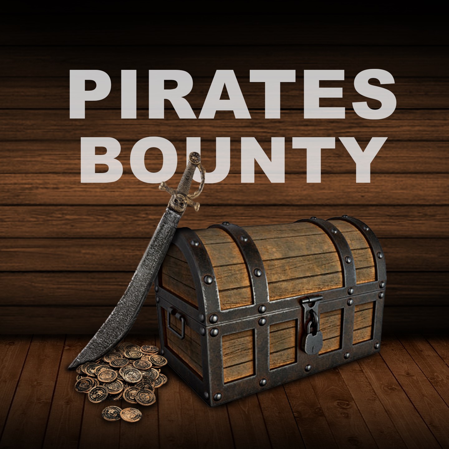 Pirates Bounty escape room in Dunedin, the lantern lit timber hold of a pirate ship with a chained sea chest